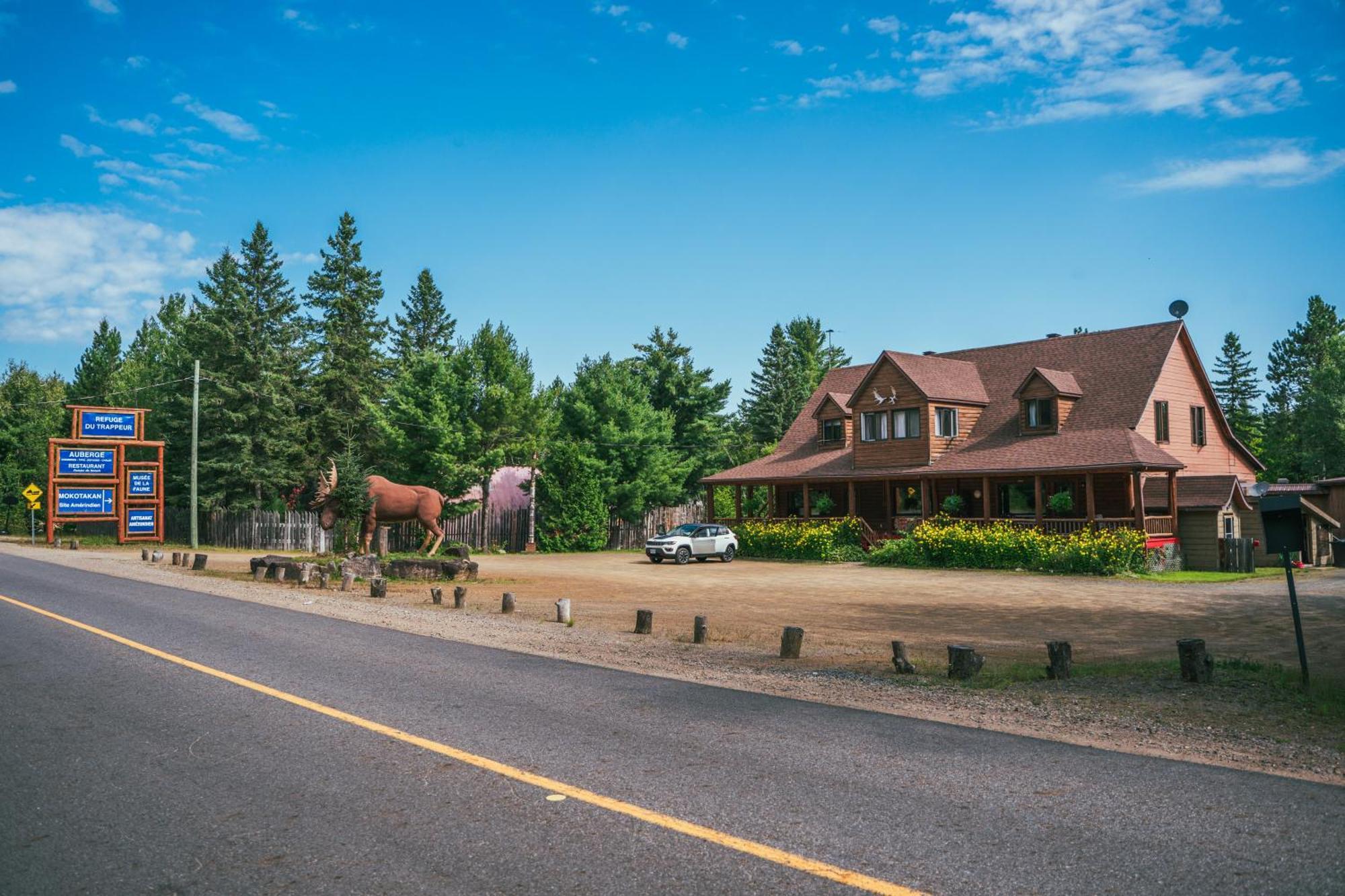 L'Auberge Refuge Du Trappeur Saint-Mathieu-Du-Parc Exteriör bild
